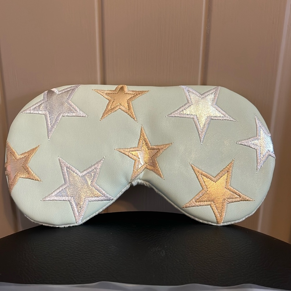 Free People understated, leather eye mask